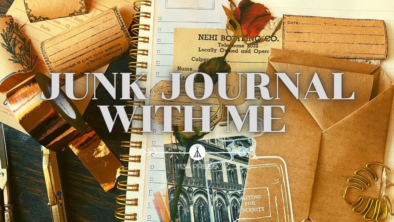 Junk Journal With Me | Ep 6 | making an origami envelope of my 2021 goals