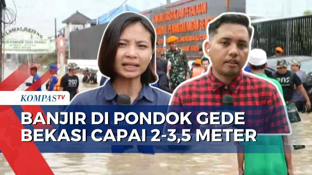 Terkini! Proses Evakuasi Warga Terdampak Banjir di Pondok Gede Bekasi dan Tangsel