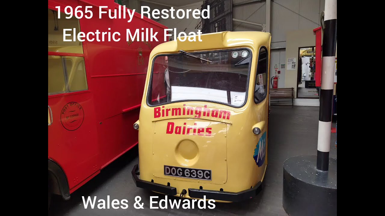 Vintage Fully Restored 1965 Three Wheel Wales & Edwards Electric ⚡ Milk Float