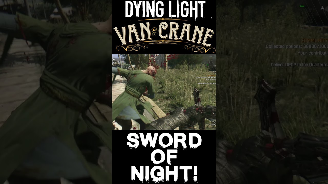 Sword of Night! - Van Crane bundle for Dying Light #Shorts