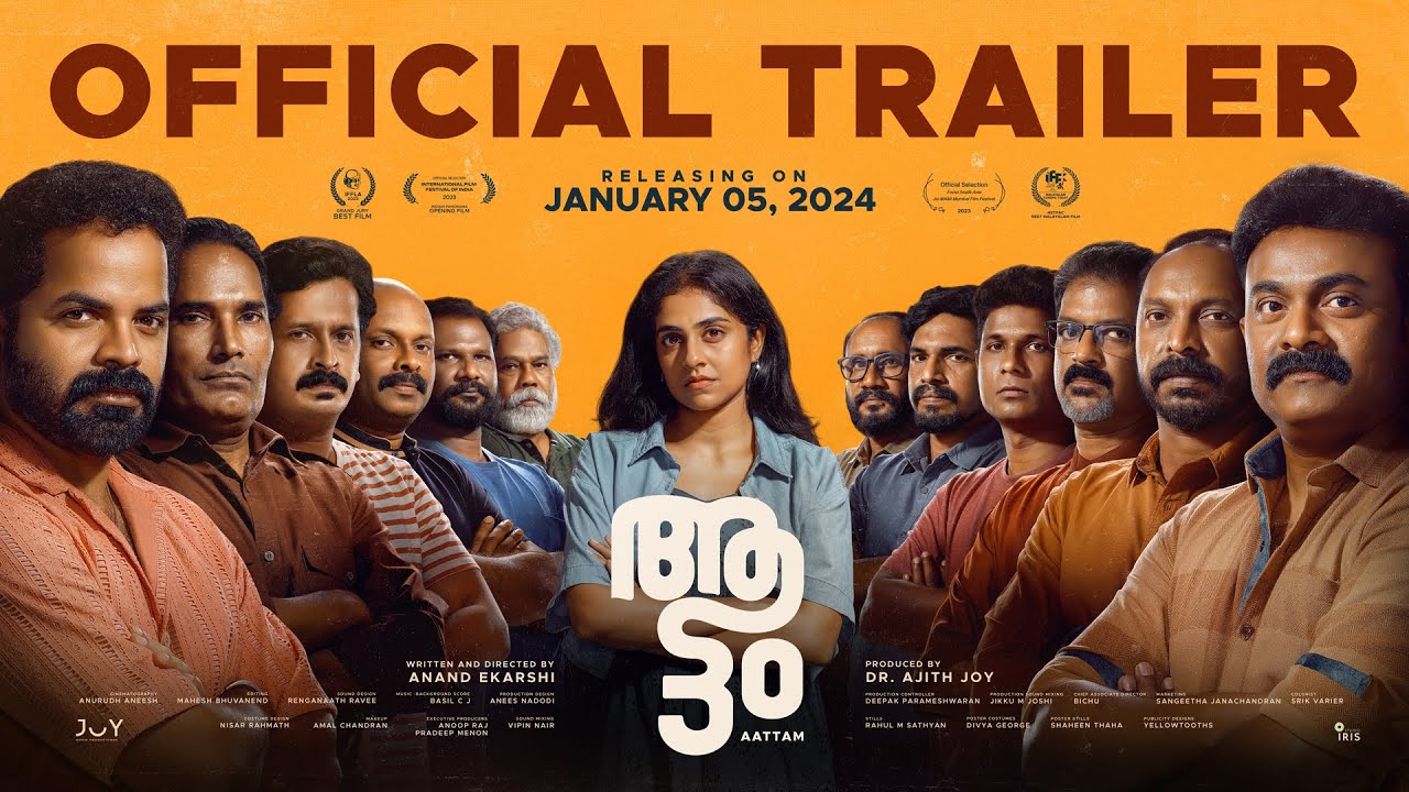 Aattam - Official Trailer | Anand Ekarshi | Joy Movie Productions | Vinay Forrt | Zarin Shihab