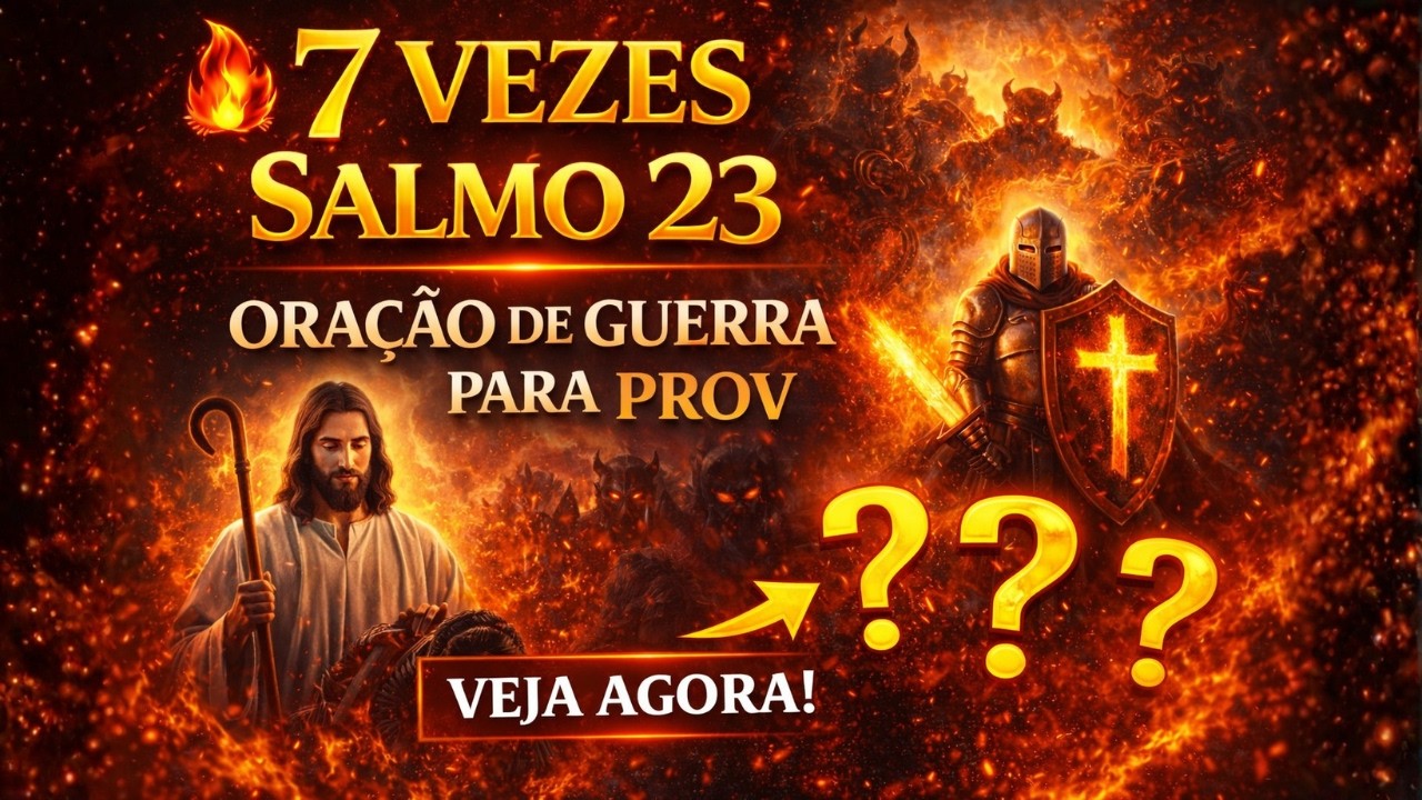 🔥 7 Vezes Salmo 23 — Oração de Guerra Para Prov
