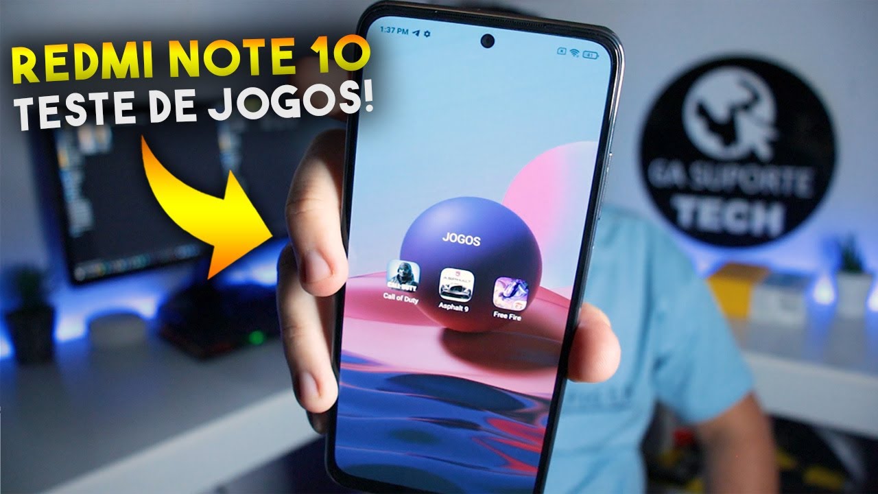 Redmi Note 10 - Teste de JOGOS! COD Mobile, Asphalt 9 e Free Fire ser&aacute; que roda liso?