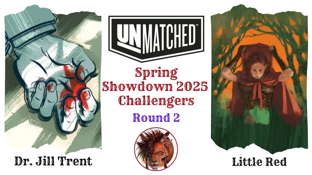 WHO GETS THE MOST OF AFTER COMBAT ? Dr. Jill Trent vs Little Red - Unmatched Tournament Gameplay