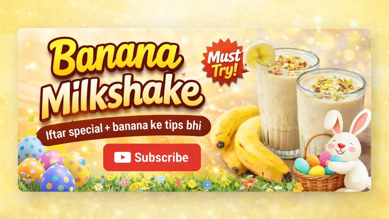 Super Creamy Banana Milkshake | Perfect Iftar Drink + Banana Tips | Cook with fareenunnisa
