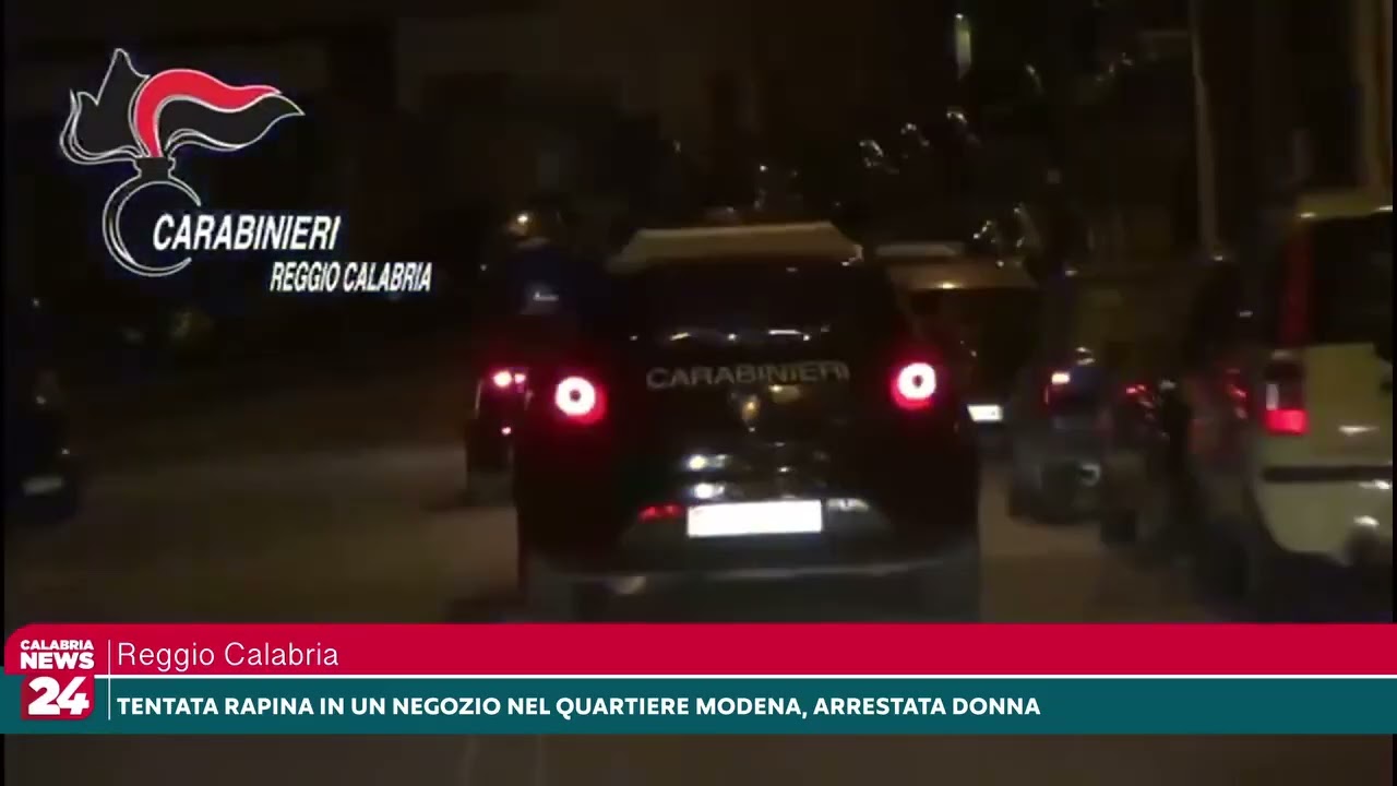 Tentata rapina in un negozio del quartiere Modena, donna arrestata a Reggio Calabria