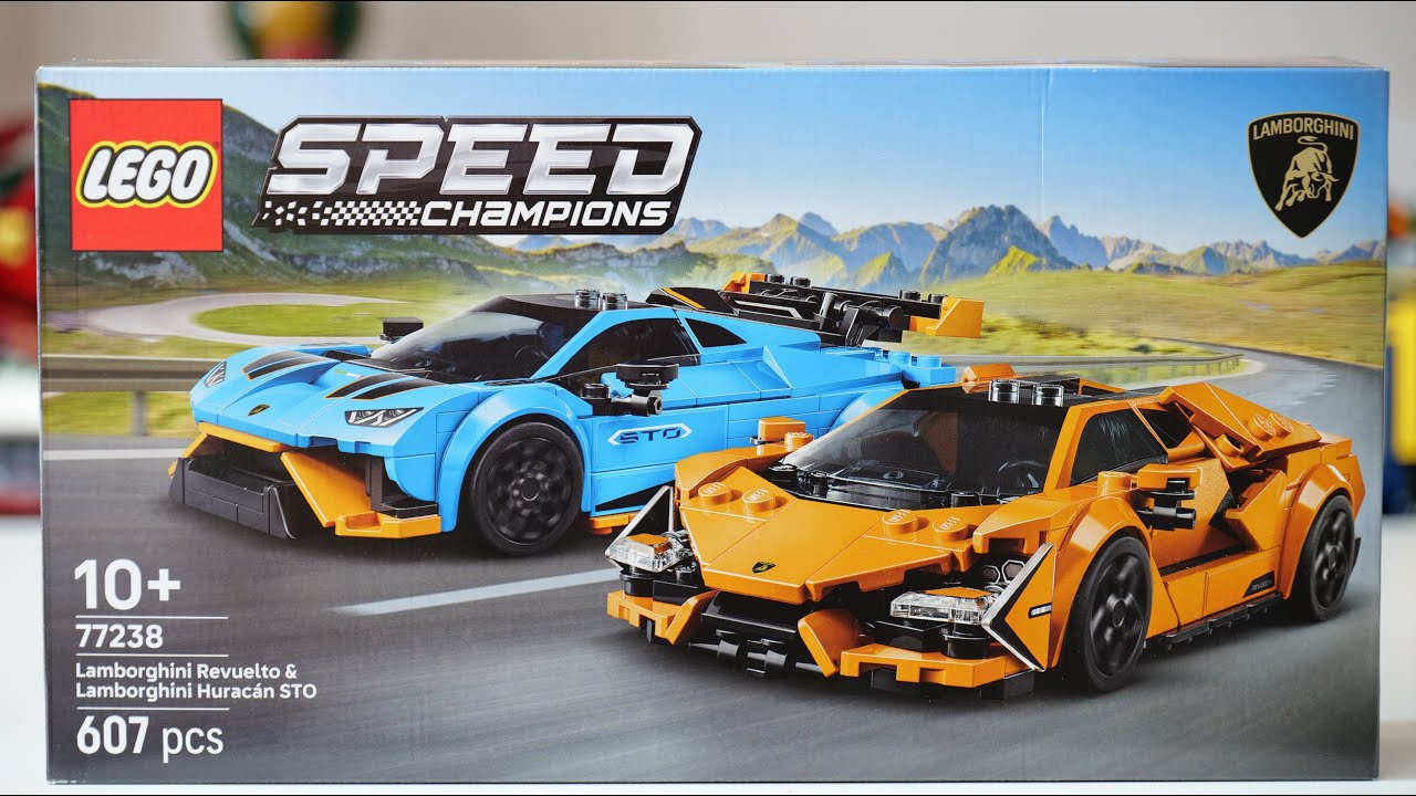 LEGO Speed ​​​​Champions 77238 Lamborghini Revuelto и Lamborghini Huracán STO Speed ​​Build
