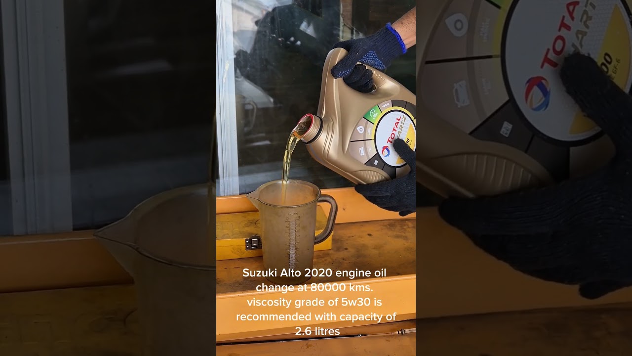 Suzuki Alto 2020 engine oil change #alto #suzuki #mechanic