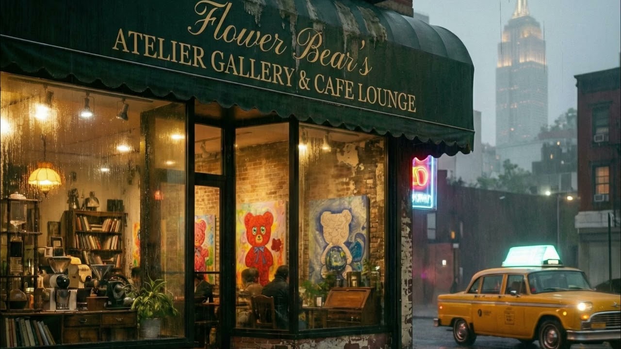 Beyond the Canvas Stars | NYC Jazz Street | Relaxing Lo-fi Beats with Art of Kwon Jin-yee