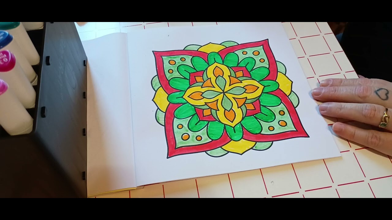 ASMR color mandala relax 💗 Color with Roby✏️😘 