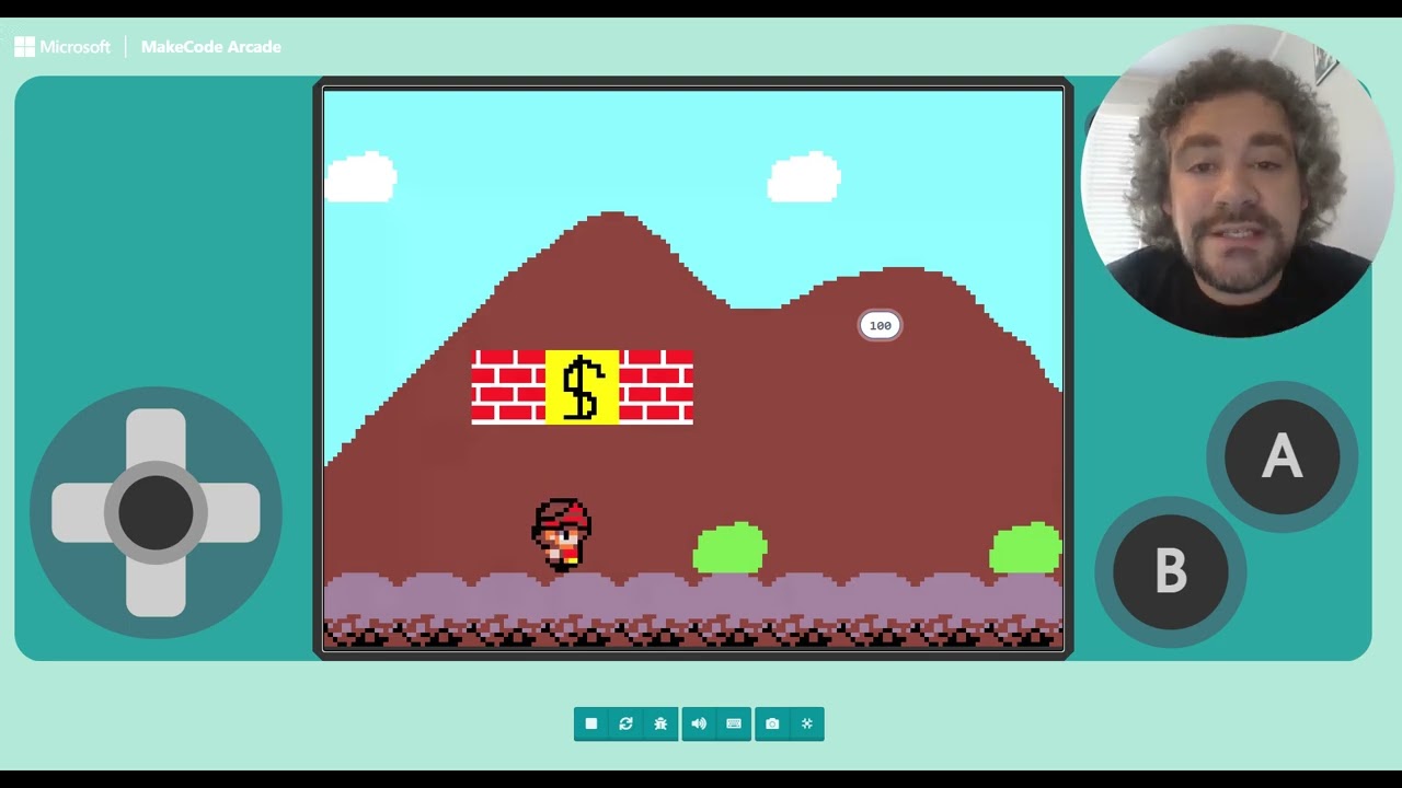 Lesson 16 Building a Mario style Platformer Game on MakeCode Arcade with Tilemaps