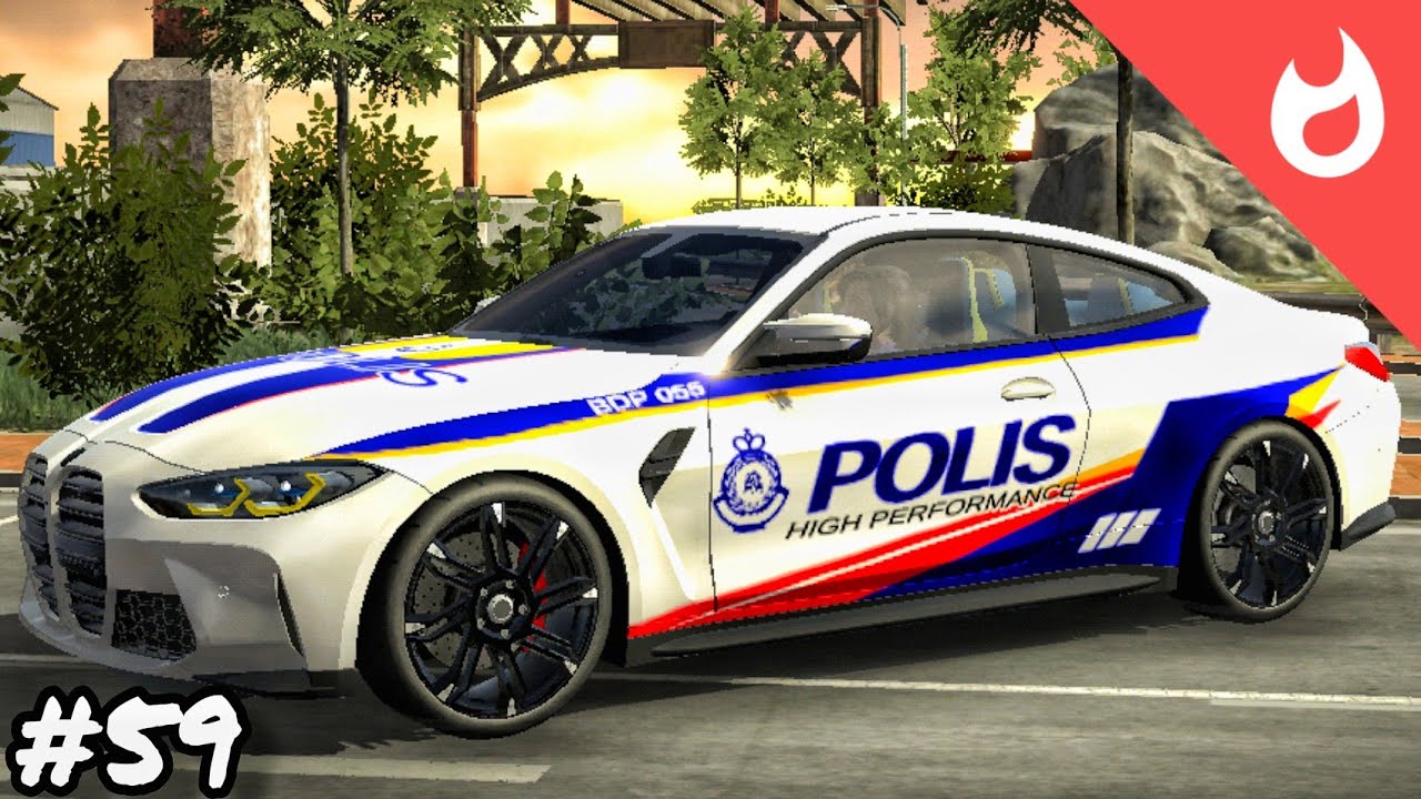 BMW M4 Coupe, Police Malaysian in Car Parking Multiplayer