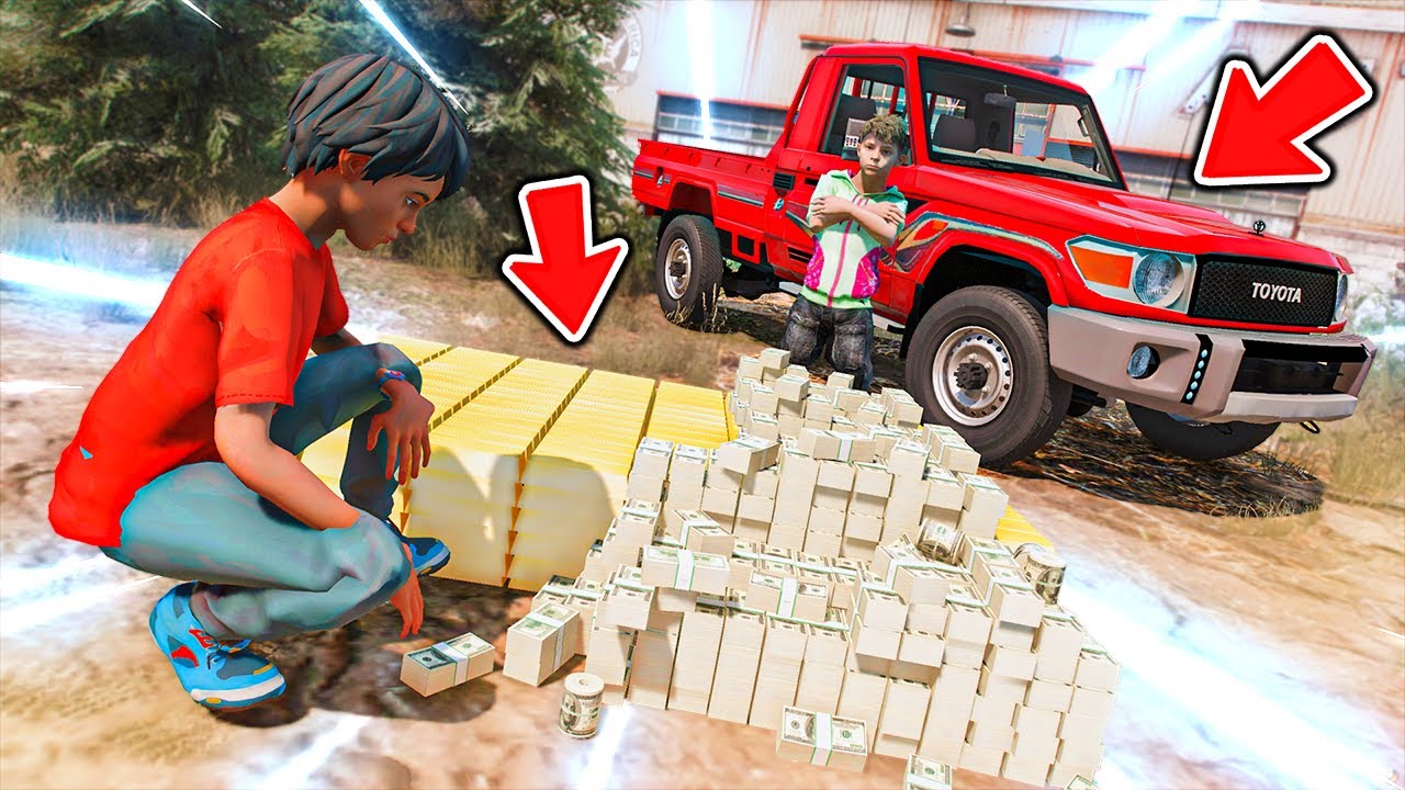 GTA V #1 ( الاخوان المليونير ) : اكتشفو كنز ابوهم المدفون 300 مليون