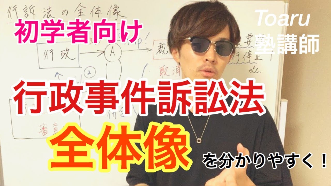 2020行政書士　初学者向け　行政事件訴訟法の全体像を分かりやすく伝えます！