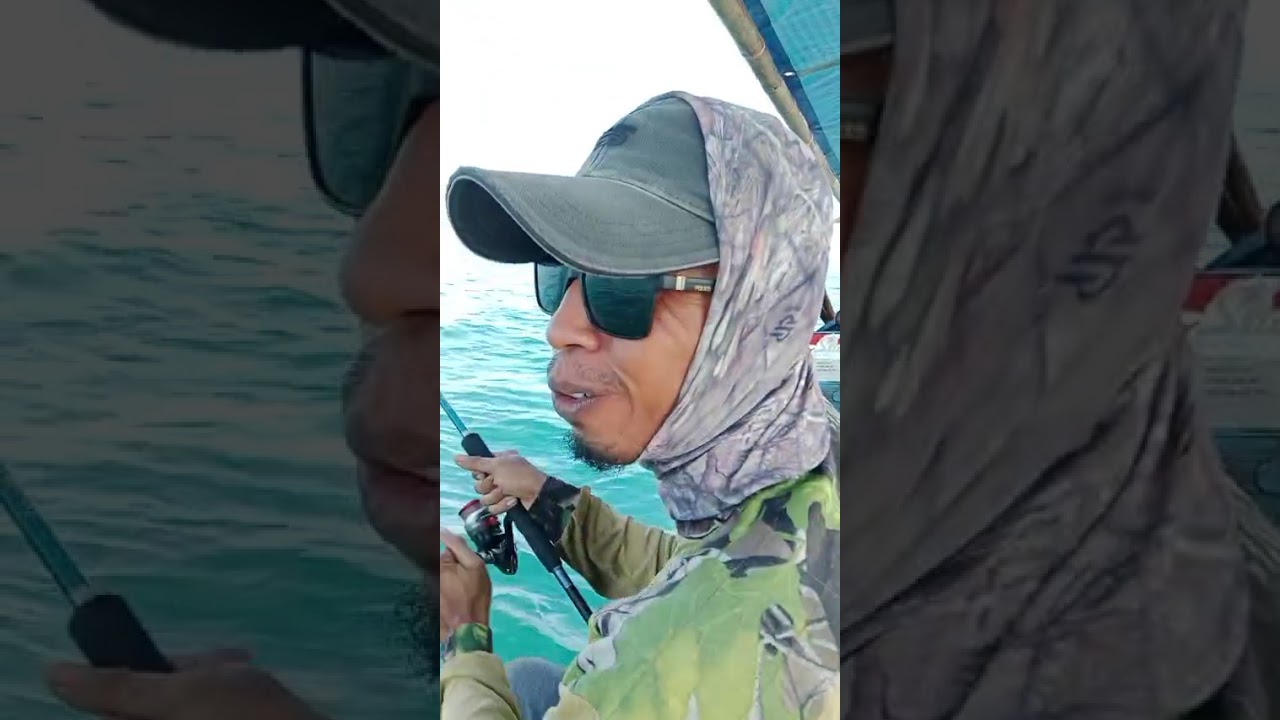 Momen langka.. Ikan tenggiri nyatol di ekor waktu main dasaran.