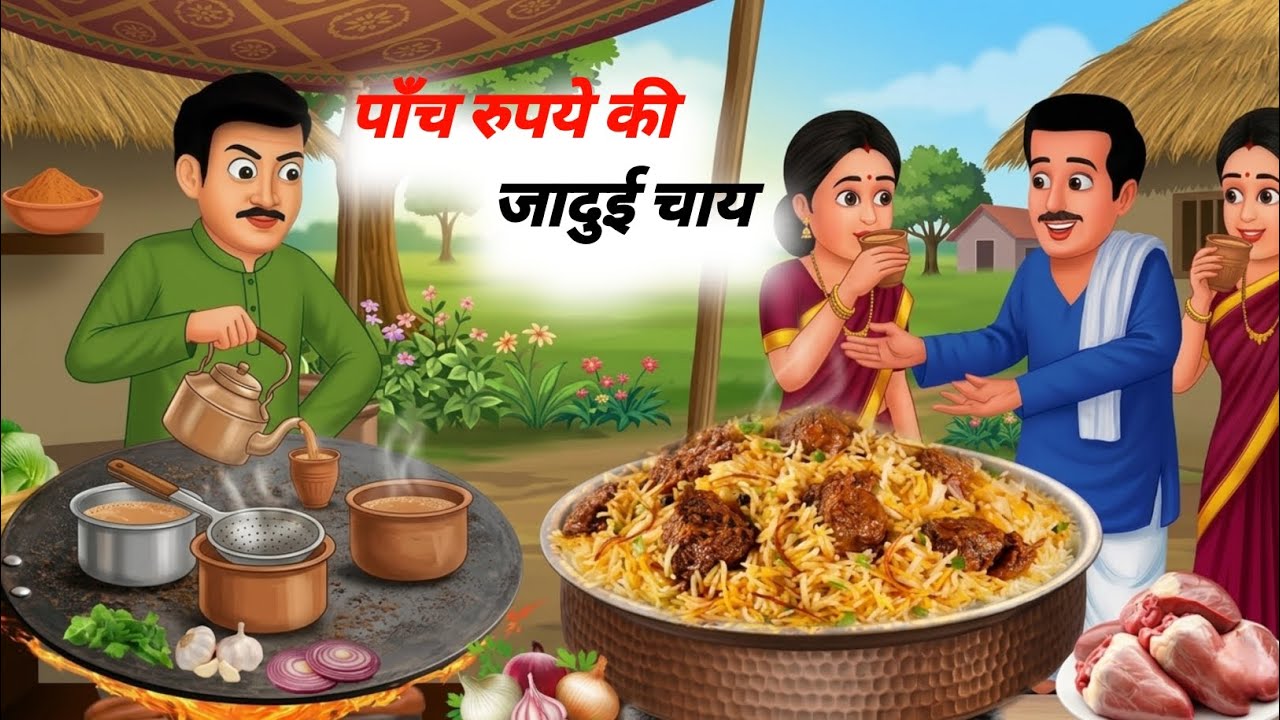 5 रुपये की चाय बेचने वाला गरीब लड़का… जब सच पता चला सब रो पड़े 😢#viral #cartoon #animation 