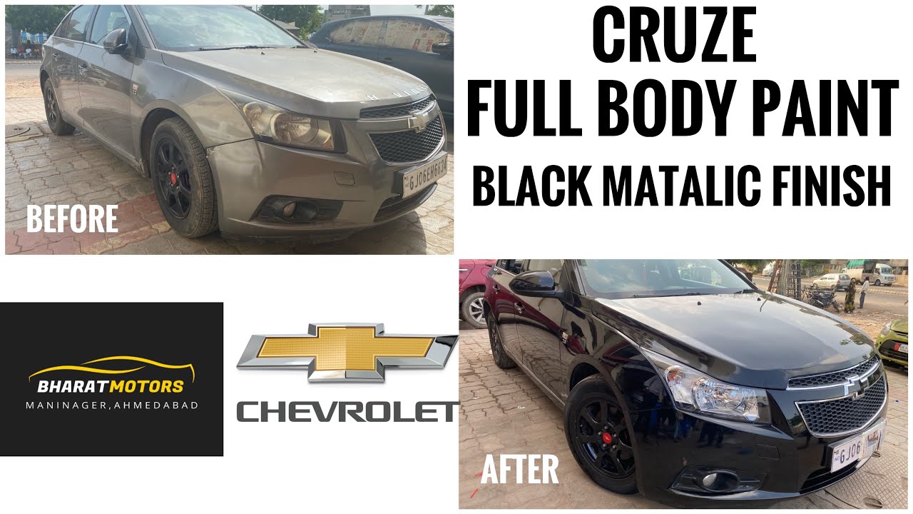 Chevrolet CRUZE Full Paint | Black Matalic | Color Change | Ahmedabad Gujarat