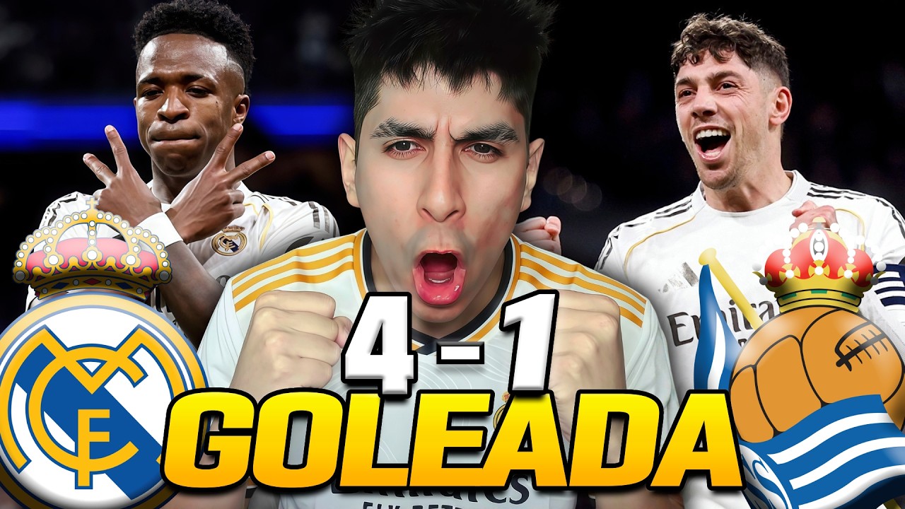 CON BUEN FÚTBOL - EL REAL MADRID GOLEÓ 4-1 A LA REAL SOCIEDAD. ¿SE PUEDE GANAR LA LIGA?