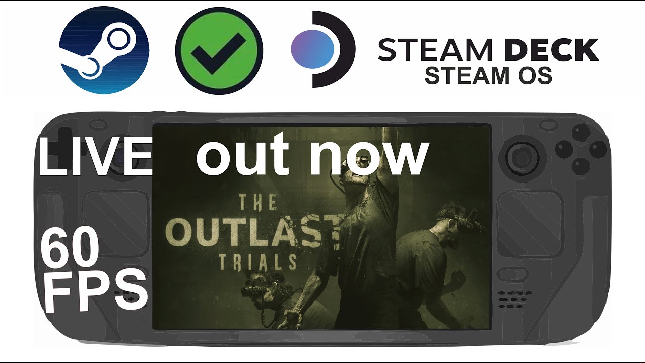 The Outlast Trials (online) on Steam Deck/OS in 800p 60Fps (Live)