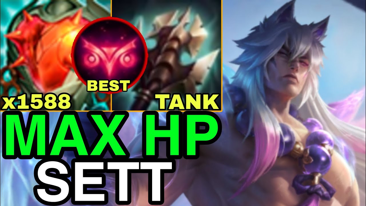 Wild Rift Sett Top - SPIRIT BLOSSOM SETT  - 3506 True Dmg?! Heartsteel MAX HP SETT Build & Runes