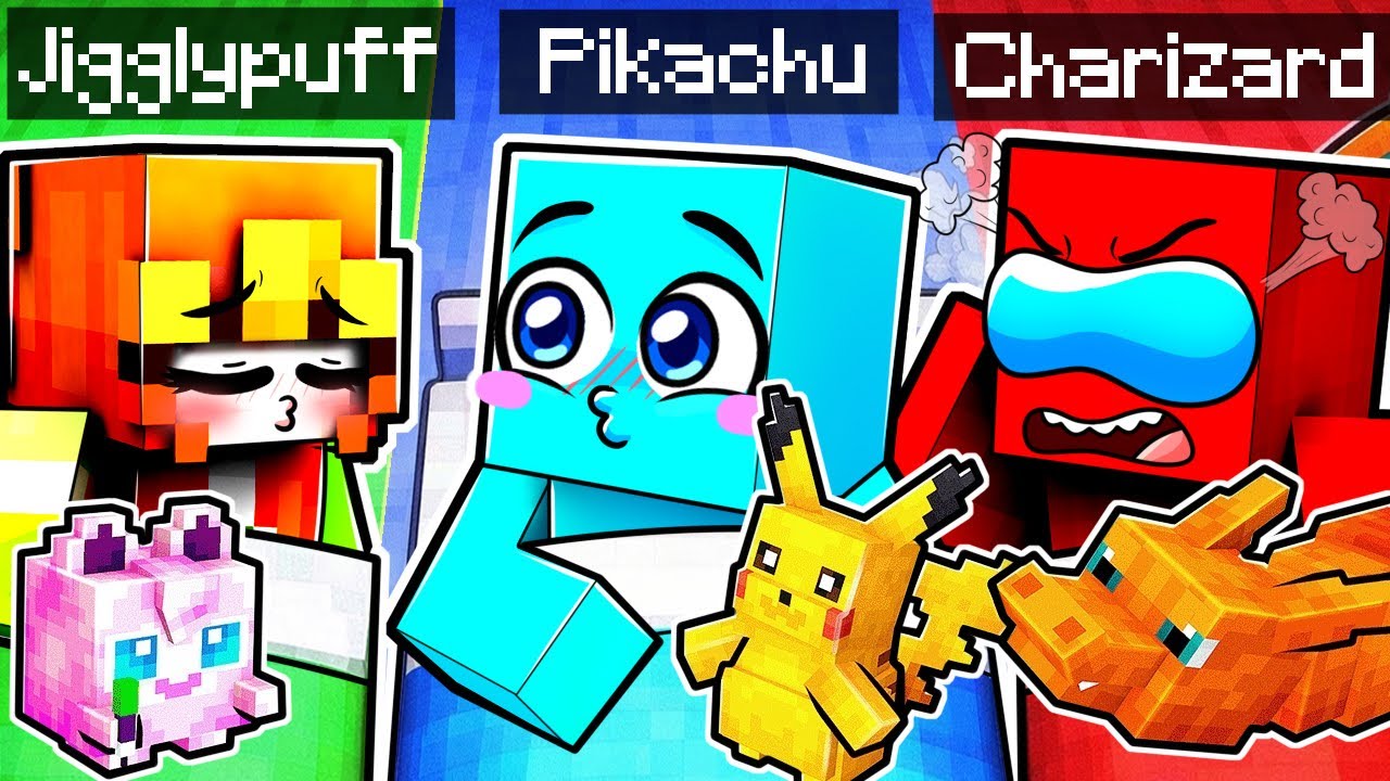 Teniendo Una PIJAMADA de POKÉMON en Minecraft!