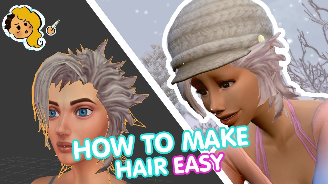 How to Make Sims 4 CC HAIR FAST AND EASY !!