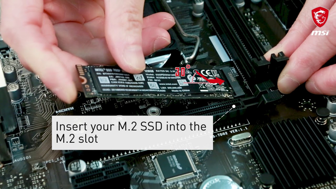 MSI&reg; HOW-TO install M.2 SSD correctly