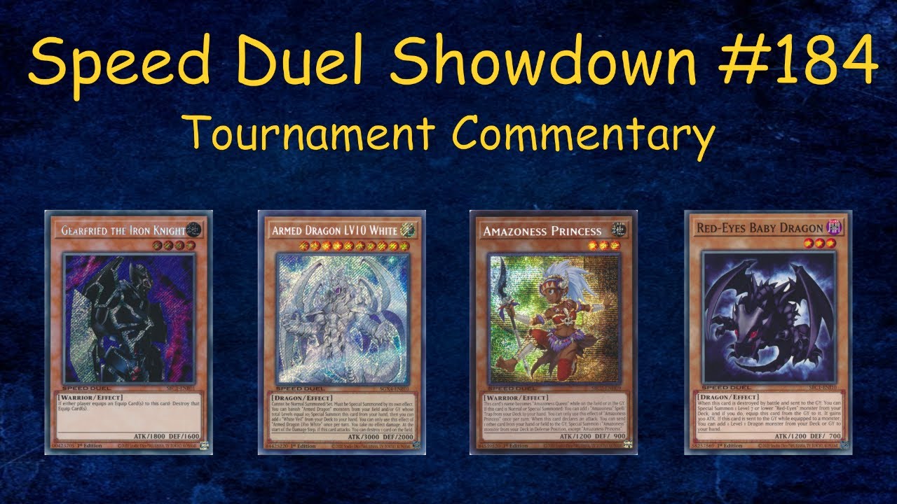 [SPEED DUEL] DB Showdown #184 Tournament Commentary
