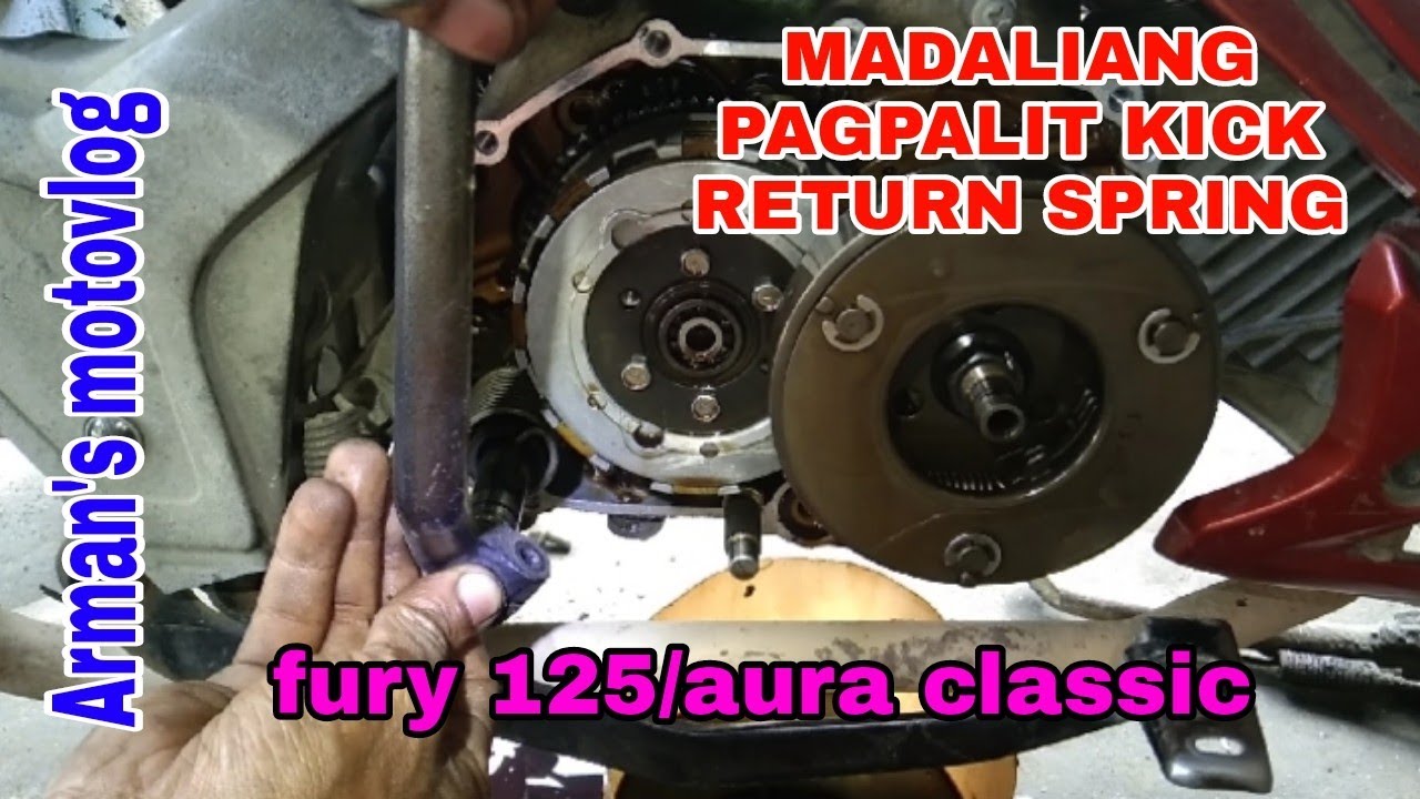 SHORTCUT SA PAGPALIT NG KICK RETURN SPRING.FURY 125/AURA CLASSIC