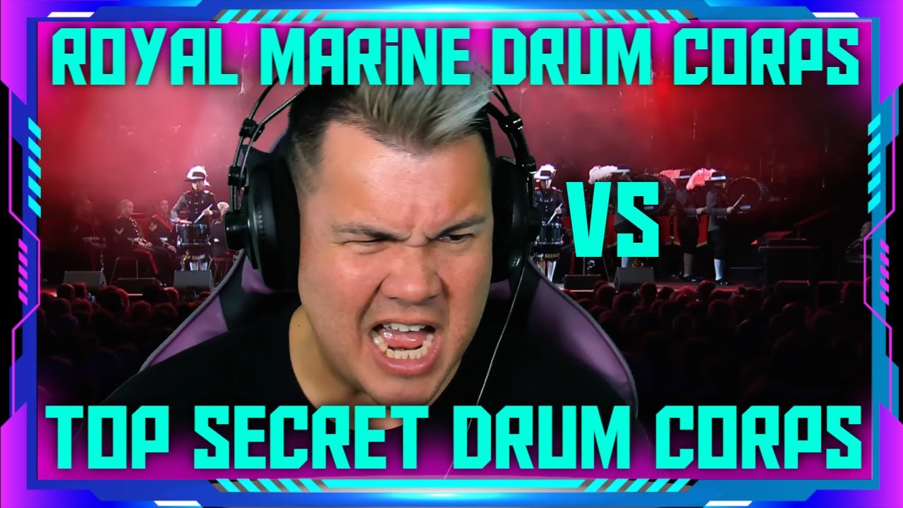 INSANE! Reaction to Royal Marines Corps of Drums and Top Secret Drum Corps | THE WOLF HUNTERZ Jon