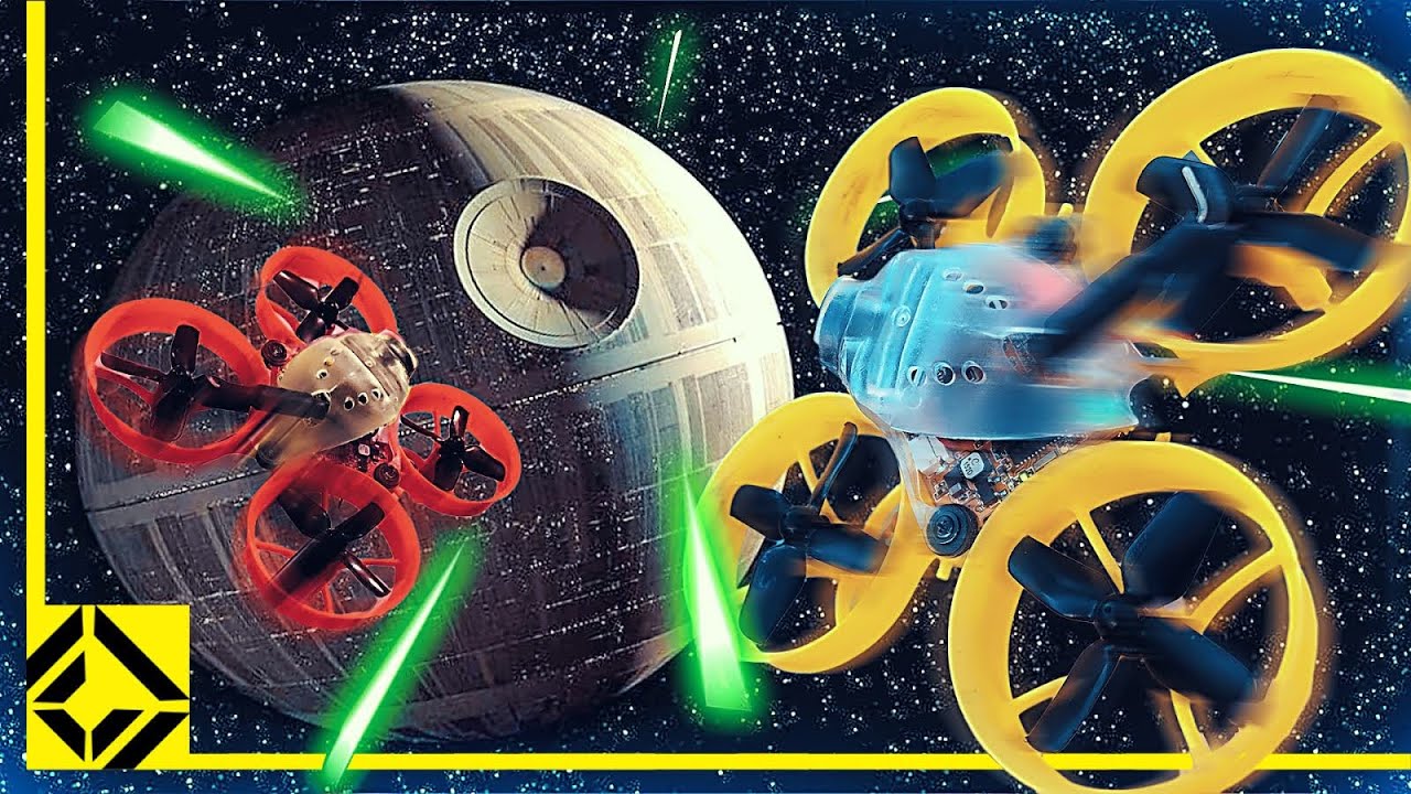 Recreating the Death Star Trench Run with Drones!