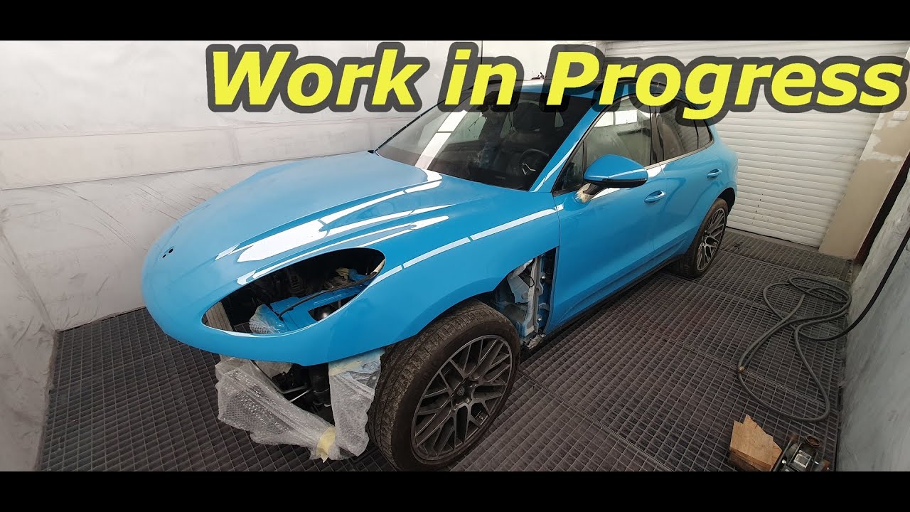 Rebuilding a wrecked 2020 Porsche Macan Finale Assembly
