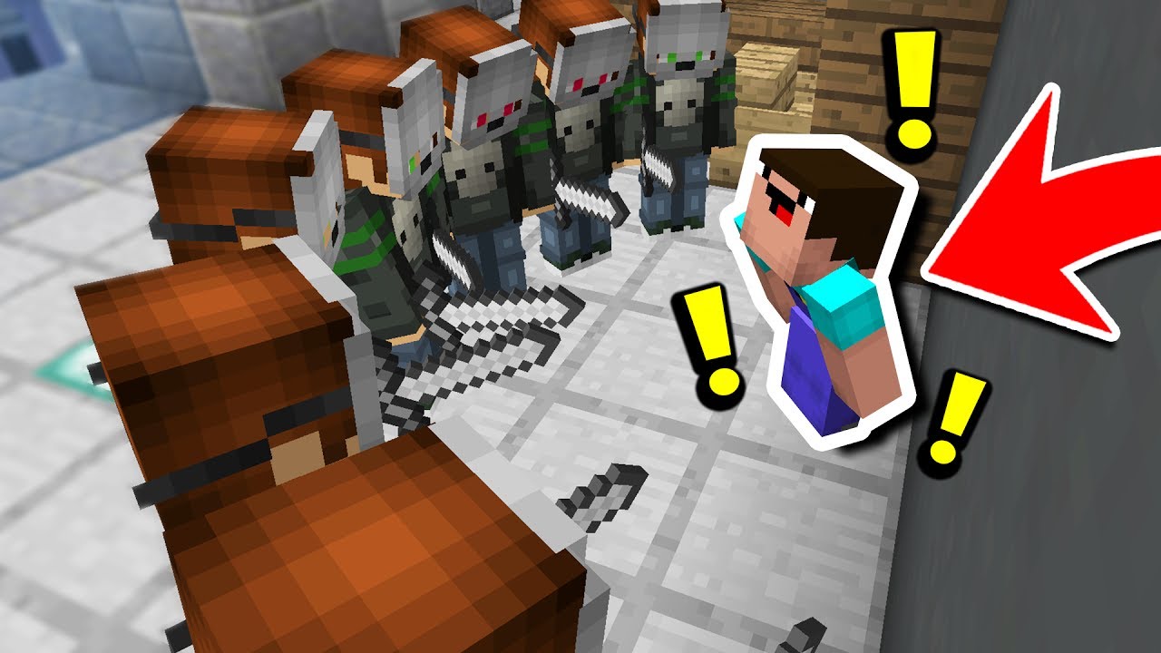 10 MURDERERS vs NOOB! (Minecraft Murder Mystery Challenge)