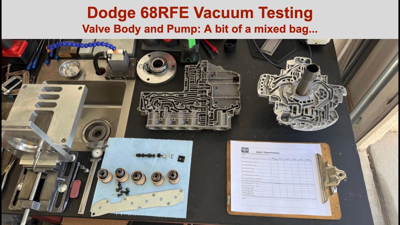 Проверка блока клапанов и насоса Dodge Chrysler 68RFE