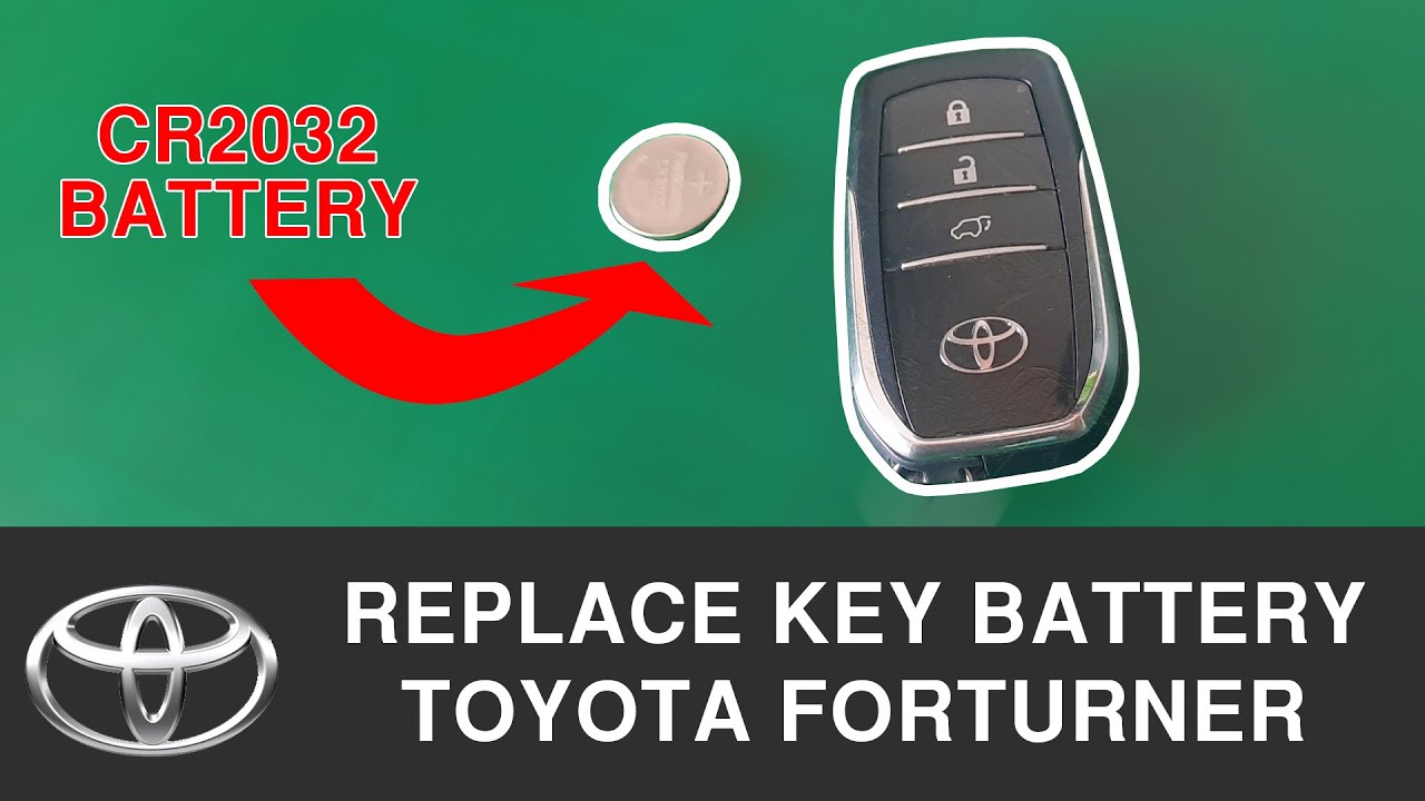 How to Replace Car Key Battery Toyota Fortuner | FOB | Electronic and Mechanical Key | CR2032