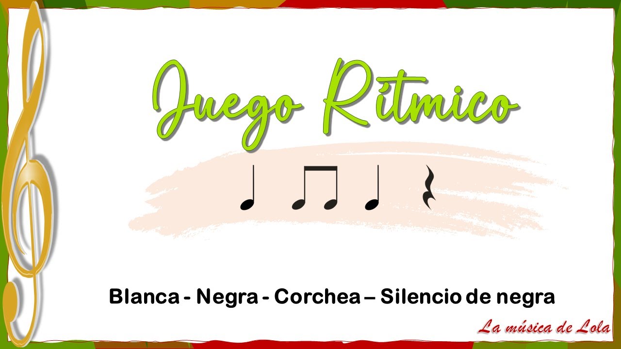 JUEGO RÍTMICO: BLANCA, NEGRA, CORCHEA Y SILENCIO DE NEGRA.