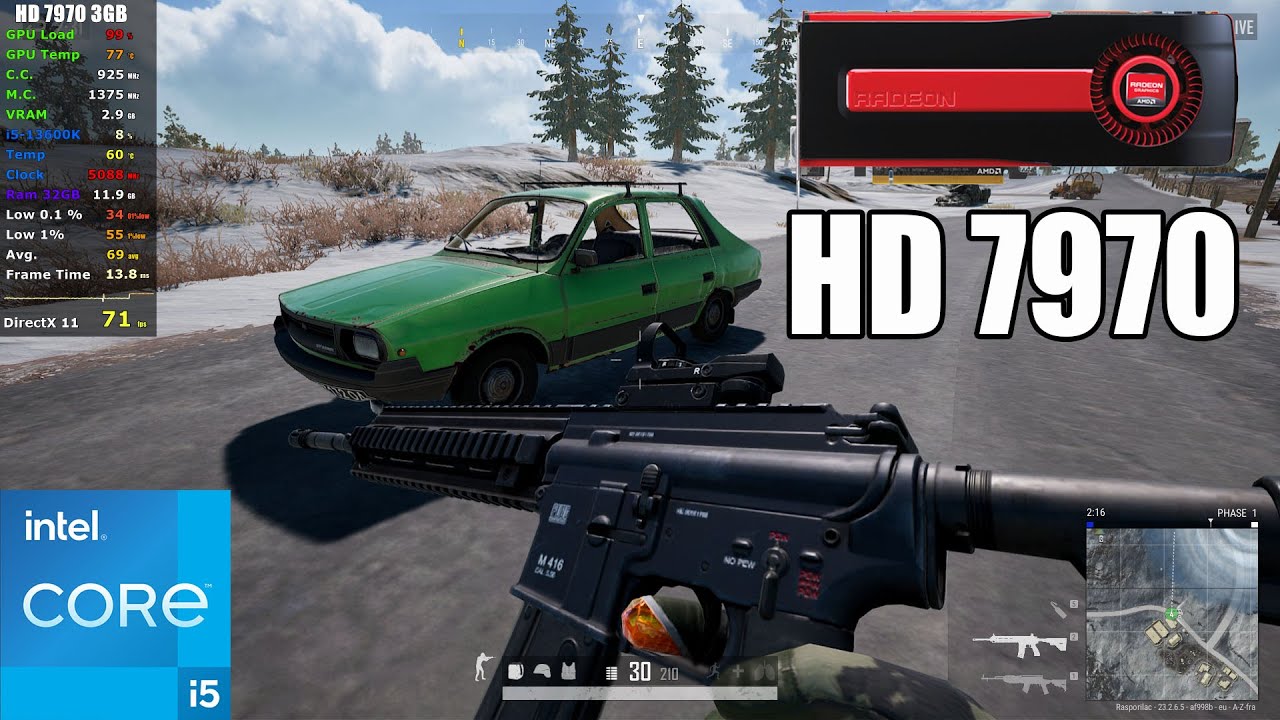 HD 7970 | PUBG - 1080p (tested in 2023)