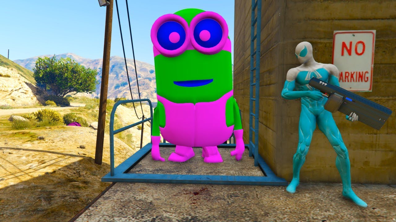 GTA 5 Spiderman vs White Minion | Epic Ragdoll Fails