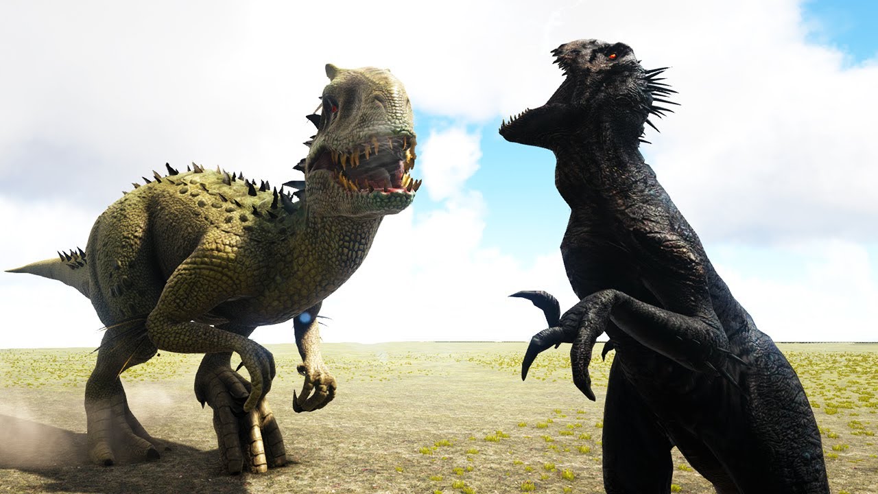 Riots's Scorp Rex Mod vs Indominus Rex - Monster Wars Universe Ark Survival Ascended