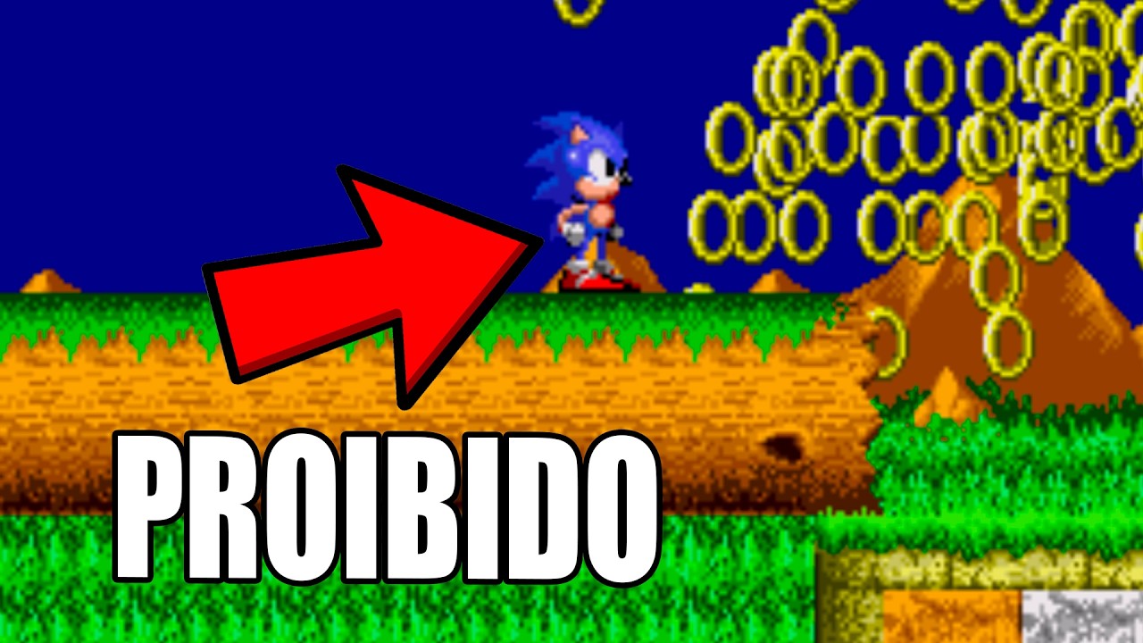 Se pegar RINGS = troca o jogo do Sonic