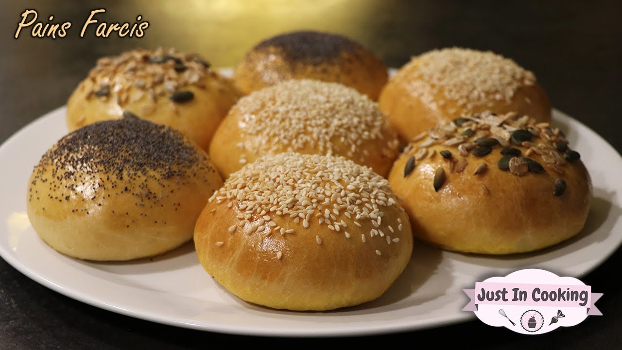 Recette des Pains ou Buns Farcis au Poulet, Légumes et Épices