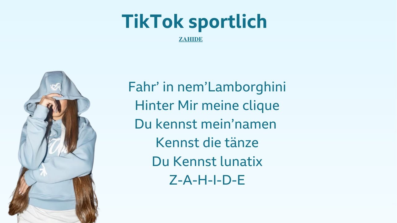 Zahide - TikTok Sportlich | German & English Translation (Lyrics) #Zahide #TikTok #Sportlich #2024