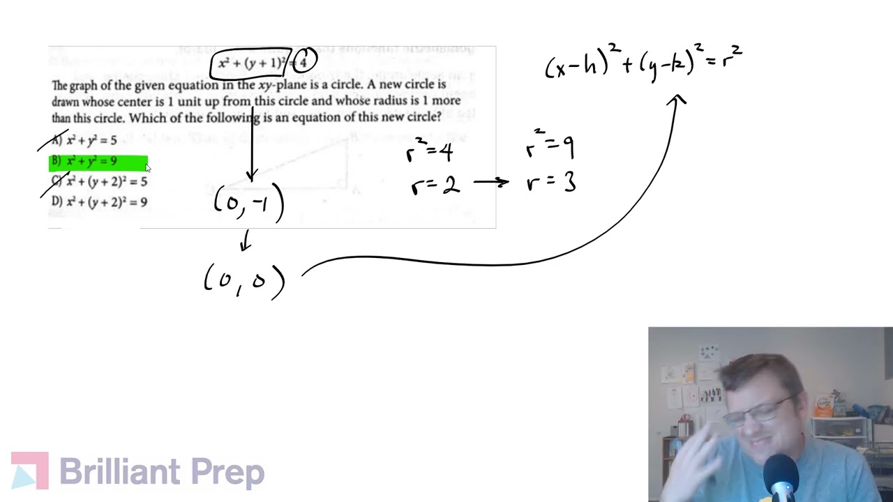 Translating Circles? Solved! #62 (dSAT Math)