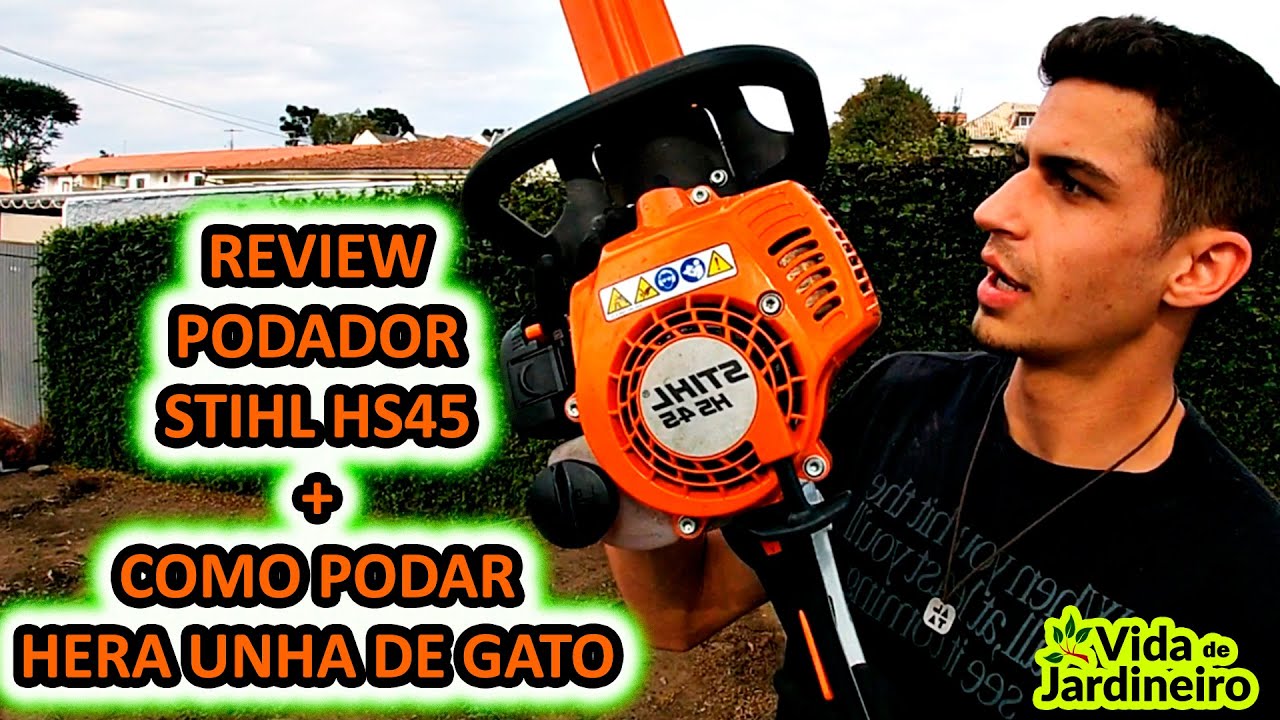Como podar cerca viva + Podador Stihl HS45 (REVIEW) | Vida de Jardineiro