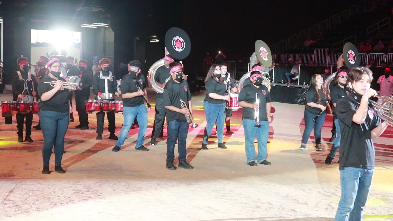 West Oso band 2021 buc parade performance