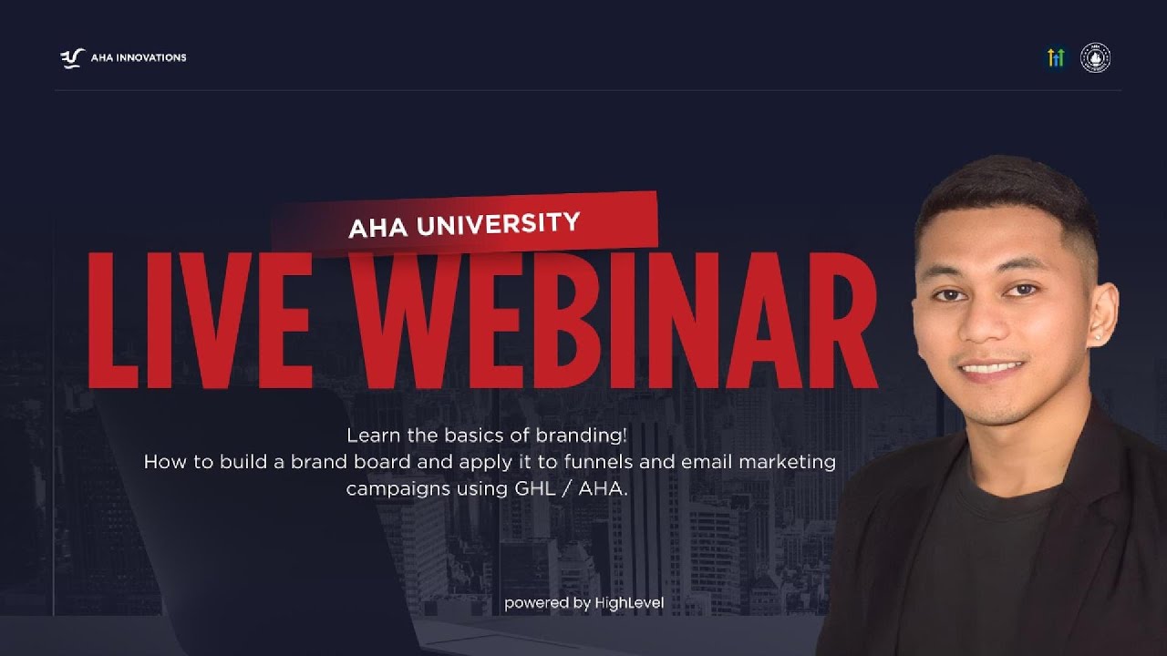 Branding Basics:Brand Board with Sample Applications for Funnels & Email Marketing(GHL/AHA)| Taglish