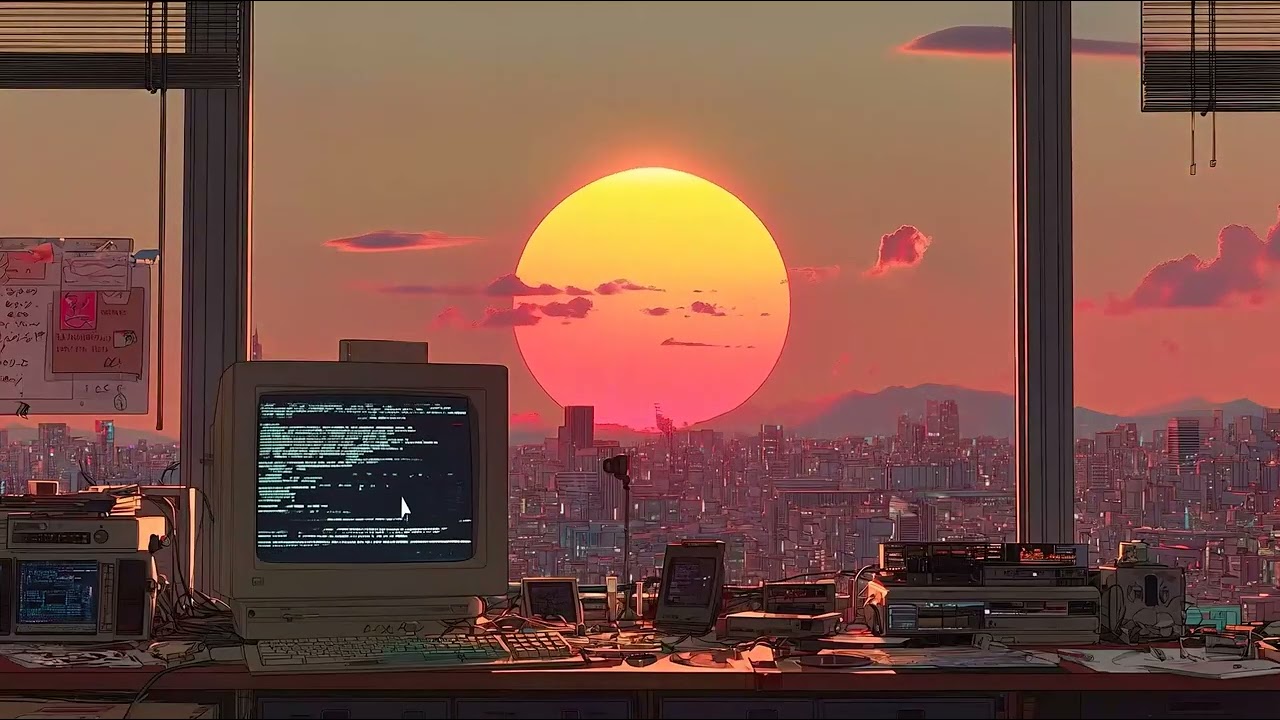 Urban Sunset Rooftop 🌆 | Retro Synth Pop & Futuristic Nostalgia