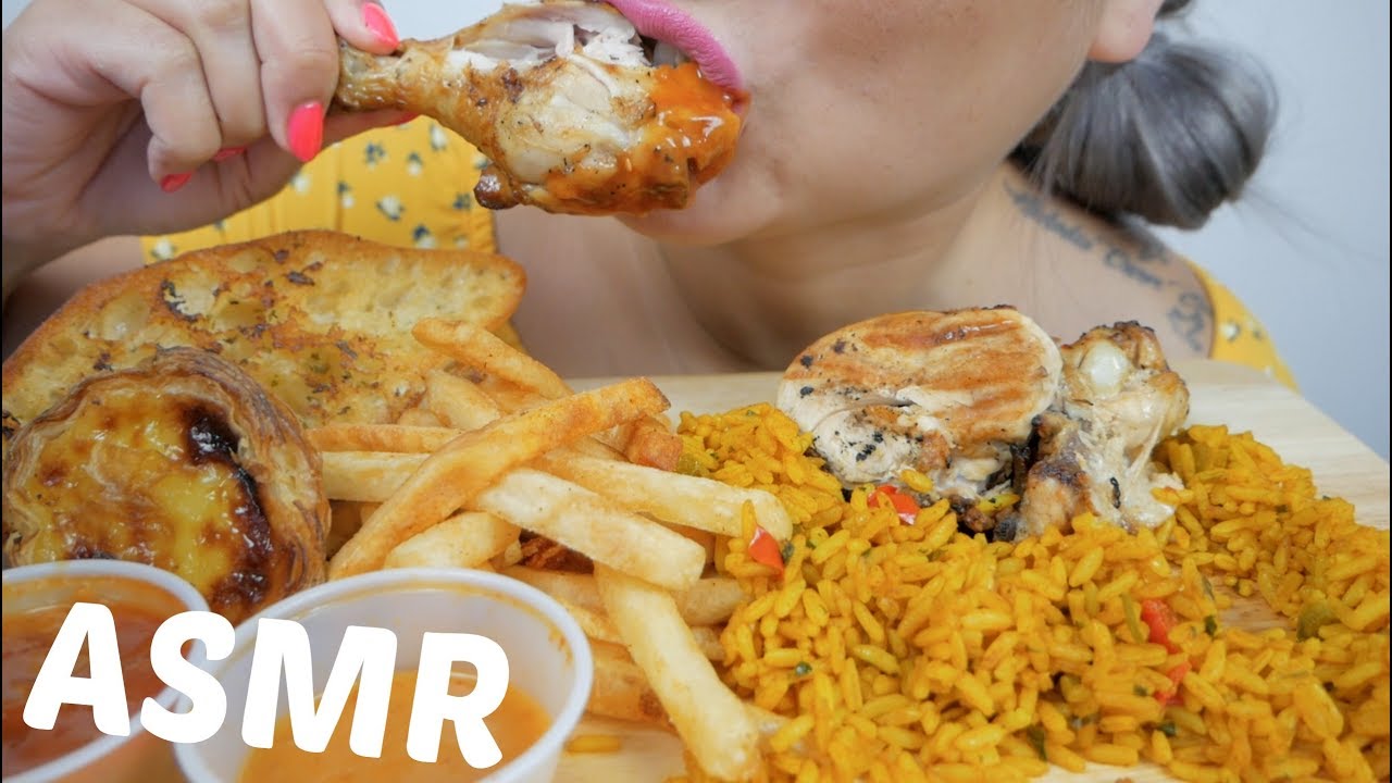 ASMR Nandos Chicken | Portuguese Meal Eating Sounds | N.E Let's Eat