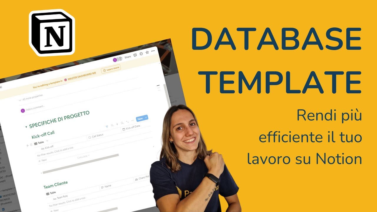 Lavora su Notion più velocemente con i database template (TUTORIAL COMPLETO ITA) #tutorial #notion
