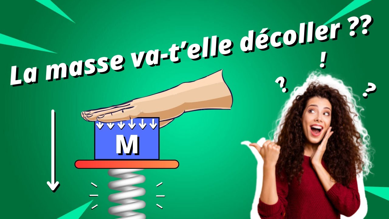La masse va-t-elle d&eacute;coller ? Exercice classique de m&eacute;canique